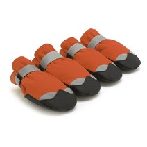 Jeremytown 강아지 사계절 방수 저소음 반사광 신발, 오렌지