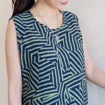 싹쓰리마켓 엄마옷 여성 인견 나시 원피스 잠옷 마실룩 홈웨어-미로