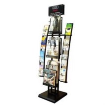 삼화 철제 카다로그스탠드 규격 CS-229N 1열 6단 A4 카다로그꽂이 리플렛꽂이 팜플렛꽂이 리플렛거치대 잡지꽂이, 출력안함
