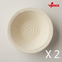 베닉스 홈베이킹 발효바구니 바네통 빵틀 천연 펄프 반느통 무늬 원형 500g x 2