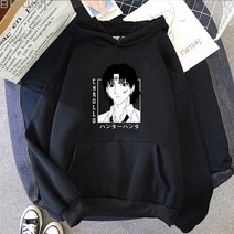헌터x헌터 애니후드티 씹덕티 후드티 일본 스타일 헌터 X 의류 Chrollo Lucilfer 여성 남성 귀여운 후드 힙합 스웨터 옷
