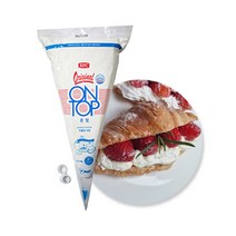 온탑 식물성생크림 340g (아이스박스 포함) 휘핑없이 바로 사용 크로플 와플 크로와상 케익만들기 하나베이킹푸드, 1개