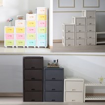 디자인이 변하는 마법같은 라탄 코디 양면서랍장 2단3단4단5단 플라스틱서랍장 수납장 옷장 정리함 장난감정리함 기저귀정리함 주방 틈새서랍장, 82 코디 투명 4단