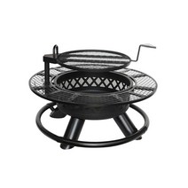 야외 난로 장작 모닥불 화로 불멍 펜션 캠핑 정원, 대형 BBQ 테이블 + 레인커버