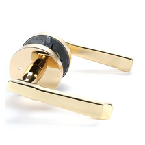 탑그린 문고리 방문손잡이 원형손잡이 방화문 열쇠형 도어락 골드 블랙 부속 현관정, 12번센스골드