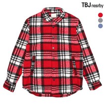 티비제이 남성 아우터형 체크 셔츠 T184SH460P