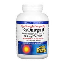 네추럴팩터스 울트라 스트랭스 Rx 오메가3 비타민D 900mg 150정 1개