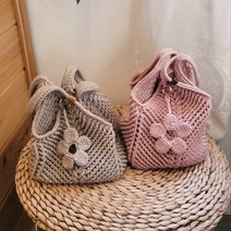 손뜨개가방 완제품 그래니스퀘어백 핸드메이드 니트 숄더백