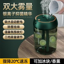 자연기화식가습기 공기 가습기 홈 음소거 침실 대형 스프레이 임산부 아기 실내 아로마 테라피 대용량 초음파 안개 볼륨 사무실 청정기 자동차 데스크탑 학생 얼음 냉동 에어컨, [04] 더블 스프레이 모델  2 아로마테라피 싱글 스