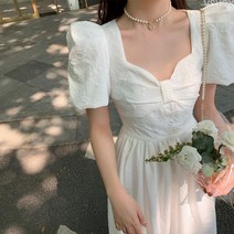 VSYOY 리본 선녀 벌룬 원피스