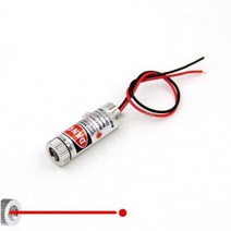 레이저 측정기 미니 튜브 레드 포인트라인크로스 조절 가능한 빔 적외선 라인 검출기 용, Red Point