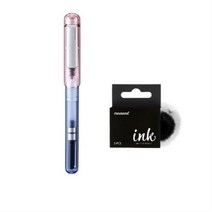 모나미 라인 만년필 EF ROSEBAY + 잉크 카트리지 BLACK 5p, 혼합색상, 3세트