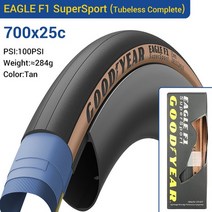 굿이어 이글 F1/슈퍼스포츠 로드 자전거 타이어 700x25 튜브/튜브리스 완전 접이식 사이클링 펑크 방지 12