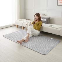한일좋은자리 카본 탄소매트 전기요장판 패턴그레이, 슈퍼싱글 115X200