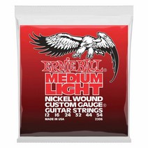 Ernie Ball 12줄 미디엄 니켈 와운드 일렉트릭 기타 스트링 11-52 게이지 (P02236), Medium Light (12-54)
