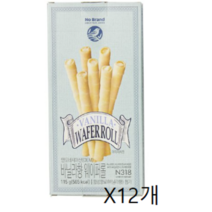 노브랜드 바닐라 웨이퍼롤 115g x 12개입(1박스), 12개