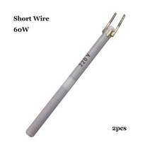 짧은긴 와이어 전기 12pcs 80W 60W 100W 220V 내부 발열체 908 납땜 인두 히터 도구, 07 2pcs60W Short Wire