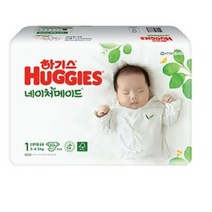 2021 신형 하기스 네이처메이드 밴드형 기저귀 신생아용 1단계(3~4.5kg), 108매
