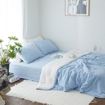 UB모모 간절기이불+베개커버세트 SS 애플민트 1인용