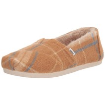 TOMS 여성용 Alpargata 인조 모피 안감 슬립온 블랙.