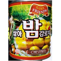 밤감로자캔 삼아 2.9kg 체스트 너츠 밤캔 업소용 업소 통조림, 1