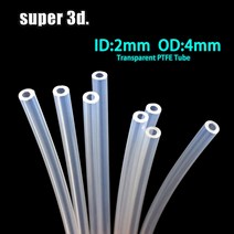 투명파이프 아크릴 투명관 3d printe 부품 1m2m ptfe 튜브 투명 파이프 pfa 2x4mm v5v6 1.75mm 보우덴 압출기 j-head hotend, 1m