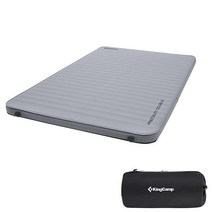 킹캠프KingCamp 이중 자체 팽창 캠핑 슬리핑 패드 폼 에어 매트리스 R 가치: 24.6cm(9.5인치) 휴대용 7.6cm(3인치) 대형 두께 자체 공기 주입식 매트리스 2, 79.1'x50.3'x3'