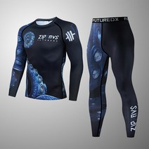 주짓수도복 주짓수 래쉬가드 Bjj 킥복싱 Jiu jitsu 티셔츠 + 바지 스포츠 슈트 MMA 러쉬가드 남성용 타이츠