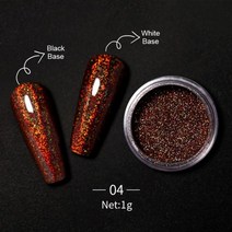 금속 네일 미러 글리터 파우더 네온 진주 안료 더스트 샤이니 골드 실버 파인 크롬 플레이크 DIY 액세서리, 한개옵션1, 19 Glitter 04
