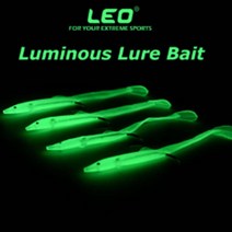 암산코리아 갈치 야광 소프트베이트 웜 헤드 프리 리그 루어낚시 채비 지그