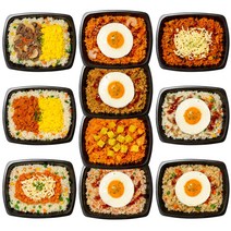 밀리너스 반숙후라이도시락 사무실 직장인 점심도시락 건강 식단조절 냉동도시락 10종 10팩, 10개