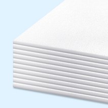 대원 원단보드 5T A4 8절 4절 2절 우드락 우드보드 화이트 백색 비접착, 5장, 5mm