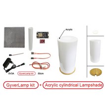 DIY GyverLamp 키트 5V WS2812B 16x16 매트릭스 주소 지정 유연한 화면 Alexgyver LED 패널 디스플레이 Ar, 04 Acrylic GyverLampkit