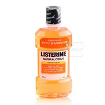 리스테린 내추럴시트러스 750ml 구강철결제 가글 구취 치아 미백 치석 임냄새 백태 구취 제거 불소 잇몸 시린이 구강 청결제 치과 치약 집들이 선물