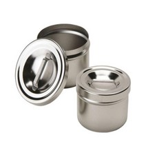 원형바트 피부미용자격증재료 위생솜통(소 대), 대