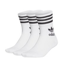 아디다스 미드 컷 크루 삭스 3PP GD3575, 옵션 M