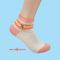 1 + 2 레깅스 아놀드파머 로고자수 메쉬 링글 단목 숙녀양말