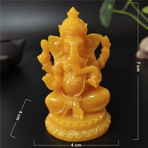 반가사유상 불전함 탱화 염주줄 삼존불 싱잉볼 목탁 주 님 코끼리 동상 부처 코끼리 신 조각 입상 인공 옥 돌 장식품 공예 홈 정원 화분 장식, 오렌지1
