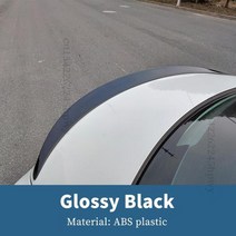 레이싱 부츠 프로 오토바이신발 보호대 롱부츠 숏부츠 루프 리어 스포일러 윙 테일 튜닝 액세서리 레이싱 부트 lip refit 장식 for mercedes benz cla, 글로시 블랙