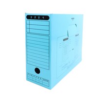 플러스샵 종이 문서 보관상자 6색상 5개입 1묶음 A4 정부화일보존함, 하늘 20개입 4묶음