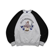 YALE 예일 x TUUK LOUNGEWEAR CREWNECK BLACK / OATMEAL