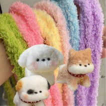 슈페르바 모루 인형 키링 만들기 모루털실 모루철사 15mm x 1m, 31빅레드, 10개
