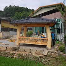 소나무원두막 3600x2100 강판지붕 원두막 배송 설치 무 정자