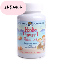 홈쇼핑 노르딕내츄럴스 노르딕 오메가3 탠저린 트릿 60구미, 1개, 60개