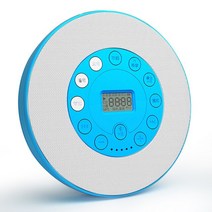 턴테이블 전축 휴대용 충전 CD 플레이어 MP3 U 녹음 스피커 학생 학습 음악 야외 USB 워크맨, 01 파란
