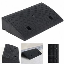 진입판 계단 문 턱 휠체어 슬로프 (50x27cm) 안전 경사판 오르막 패드 논슬립 패턴 배수홈
