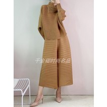 플리츠 플리츠Changpleat 가을 솔리드 정장 여성 miyak 주름 패션 빅 사이즈