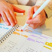 학생 스터디 플래너 2P 와이드 6개월 스케줄러 다이어리, 단품