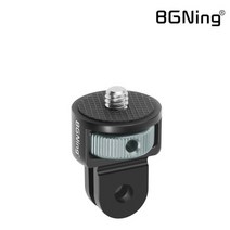 고프로 마운트 퀵릴리즈 360도 회전 마운트 오즈모 퀵슈 악세사리, 3)블랙+실버, 1개