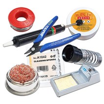 납땜보조용품 모음 /소량실납 페이스트 크리너 스폰지 납흡입기 플럭스펜 니퍼 인두거치대 납땜소모품, 선택10) 엑소 DS-1010 납흡입기